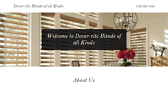 Desktop Screenshot of decor-riteblindsofallkinds.com