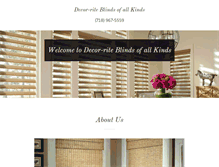 Tablet Screenshot of decor-riteblindsofallkinds.com
